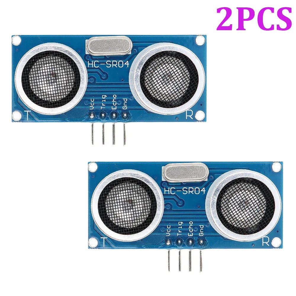 2 x ULTRASONIC MODULE HC-SR04 DISTANCE MEASURING TRANSDUCER ARDUNIO