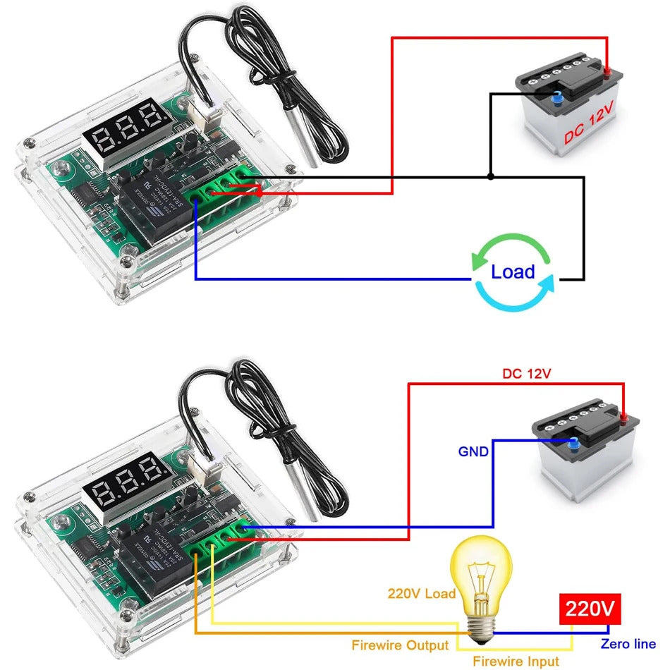 TEMPERATURE CONTROLLER WITH CASE FOR PC DIY XH W1209