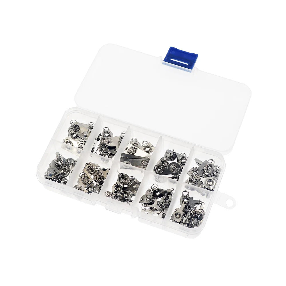 50 x BATTERY SPRING CONTACT PLATES