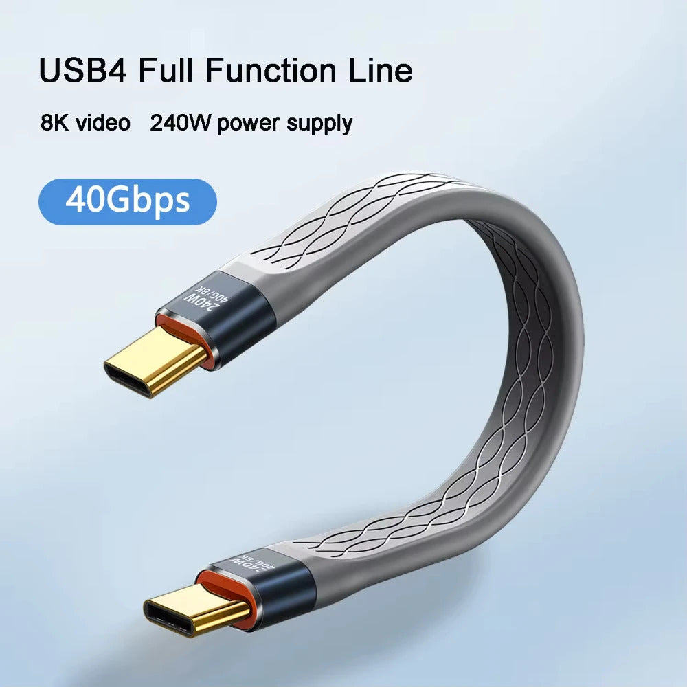 240w 40GB SHORT USB TYPE C TO TYPE C CABLE