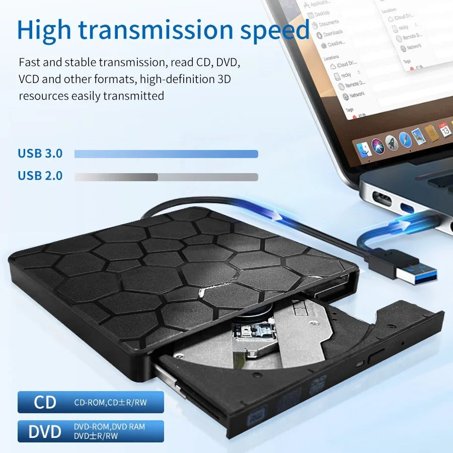 EXTERNAL DVD RW USB 3.0 DRIVE / TYPE C