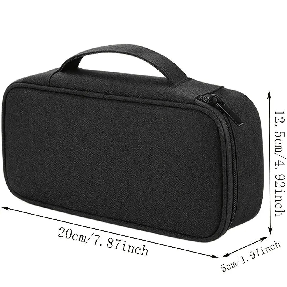 SMALL DEVICE STORAGE BAG - GREY, BLACK & BLUE