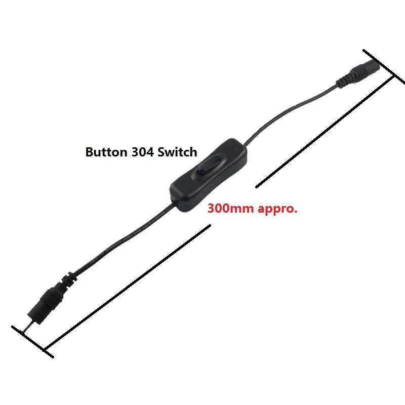 INLINE DC 5V 12V 24V SWITCH 5.5x2.1mm