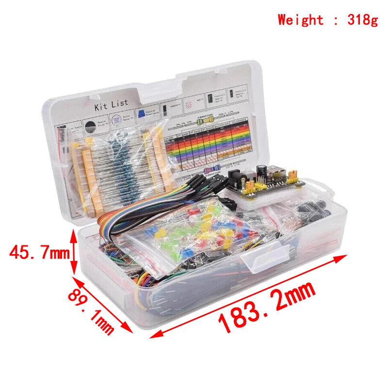 ELECTRONIC COMPONENT STARTER KIT, ARDUINO, 830