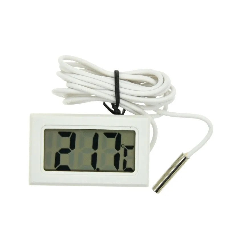 RECESSED VIVARIUM / AQUARIUM THERMOMETER WITH PROBE