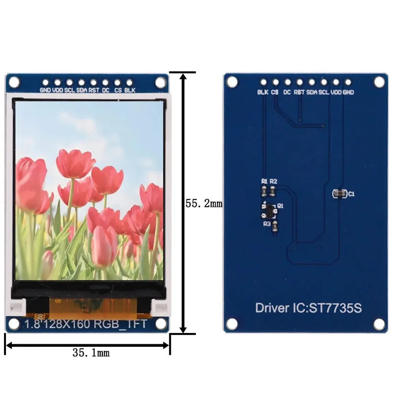 1.8" INCH TFT MODULE LCD DISPLAY