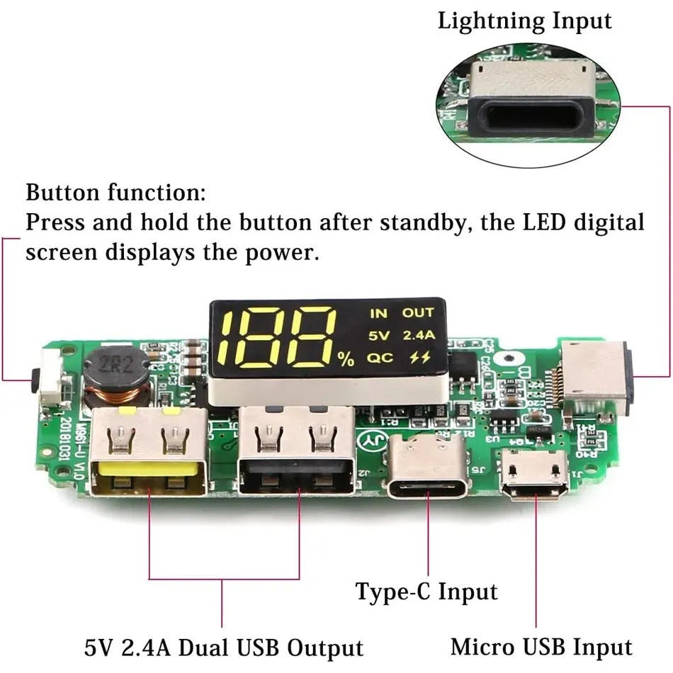 LITHIUM BATTERY CHARGER DIY 5V 2.4A