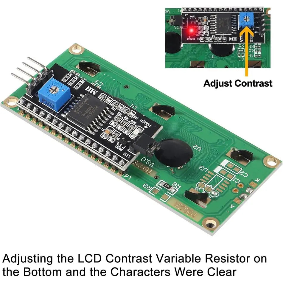 LCD1602 LCD MODULE GREEN & BLUE SCREEN