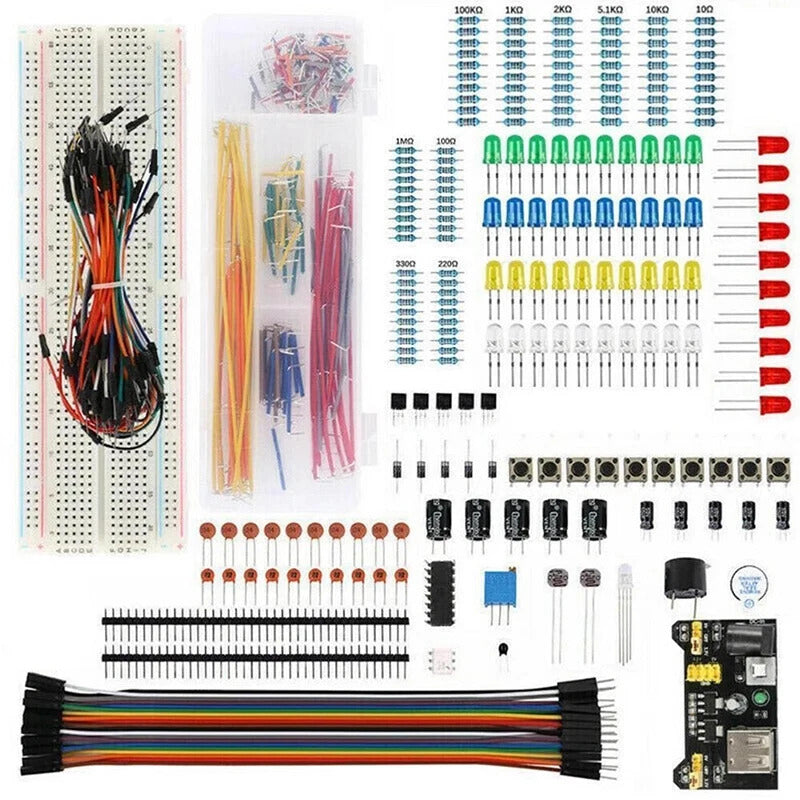 ELECTRONIC COMPONENT STARTER KIT, ARDUINO, 830