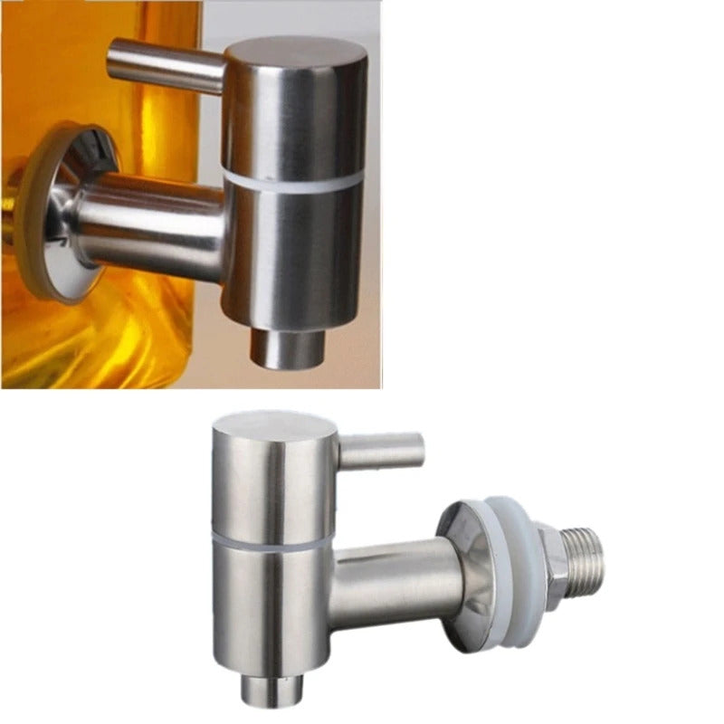 BEER BARREL STAINLESS STEEL TAP