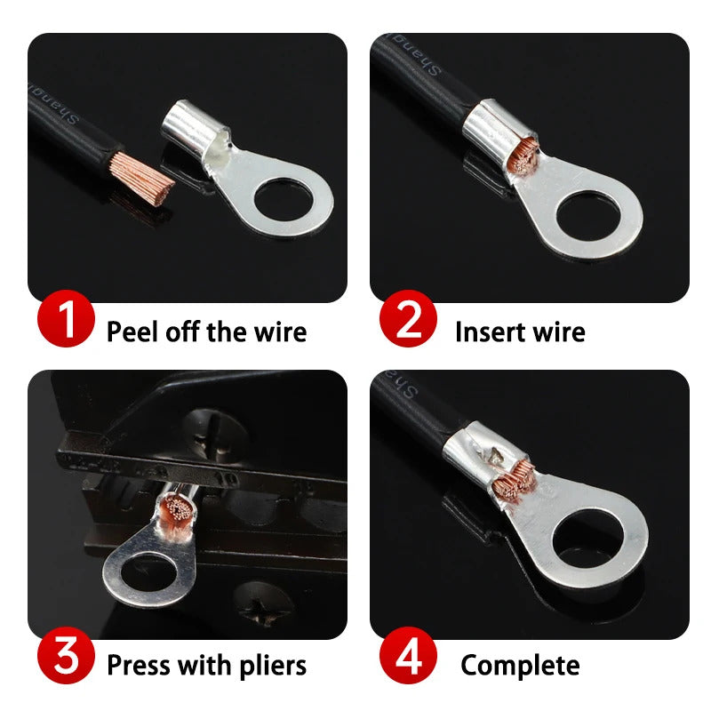 320 x 10 in 1 NON INSULATED FORK RING CRIMP TERMINALS