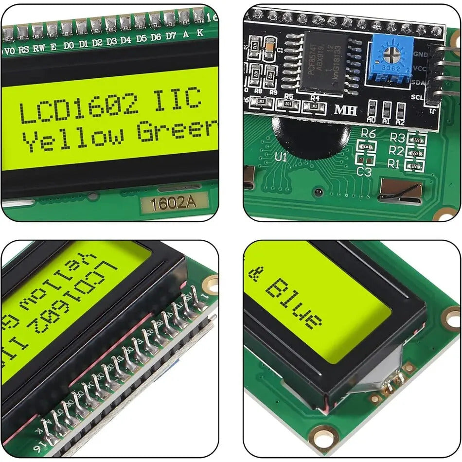 LCD1602 LCD MODULE GREEN & BLUE SCREEN