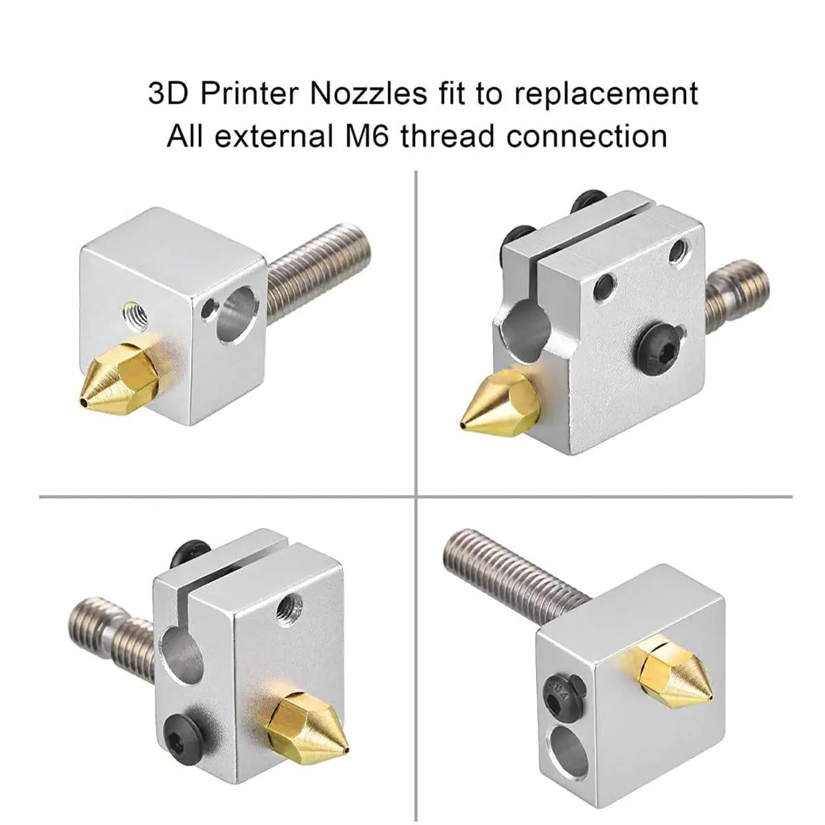 22 X MK8 3D PRINTER NOZZLES ASSORTMENT