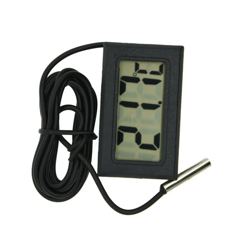 RECESSED VIVARIUM / AQUARIUM THERMOMETER WITH PROBE