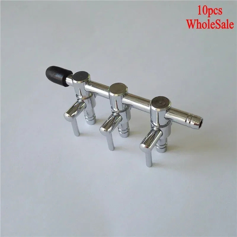 CHROME AQUARIUM / POND AIR TAPS 2 & 3 WAY