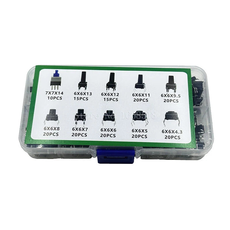 180 x TACTILE PUSH BUTTON SWITCHES