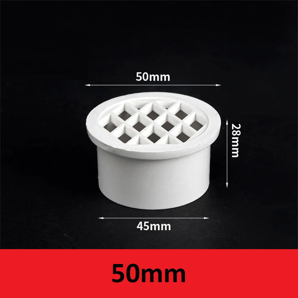 POND / AQUARIUM PIPE END DRAINS WITH GRID 50, 75, 110, 160mm