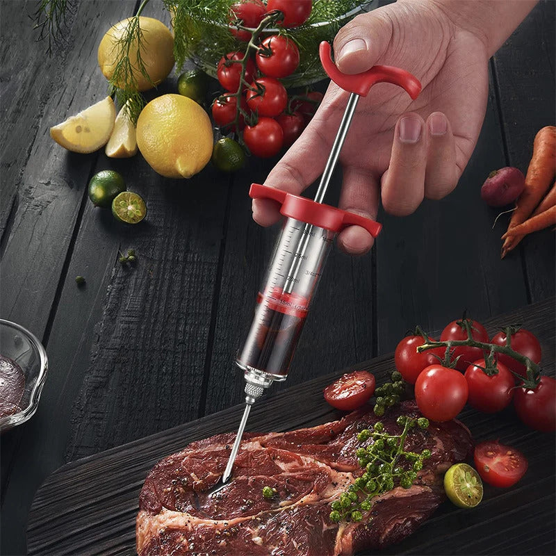 MEAT MARINADE INJECTOR SYRINGE