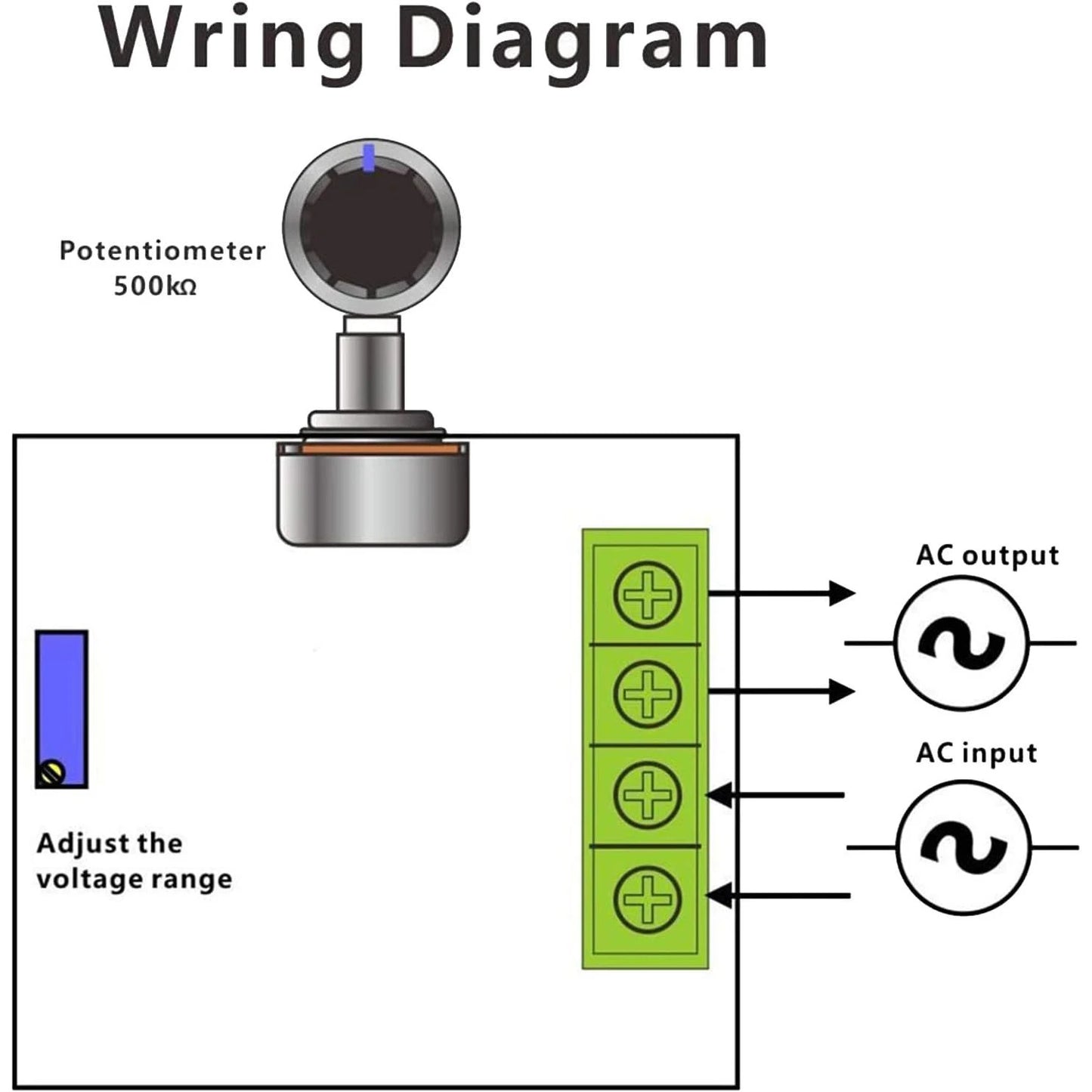 AC 50-220V 2000W 25A MOTOR SPEED CONTROLLER SCR