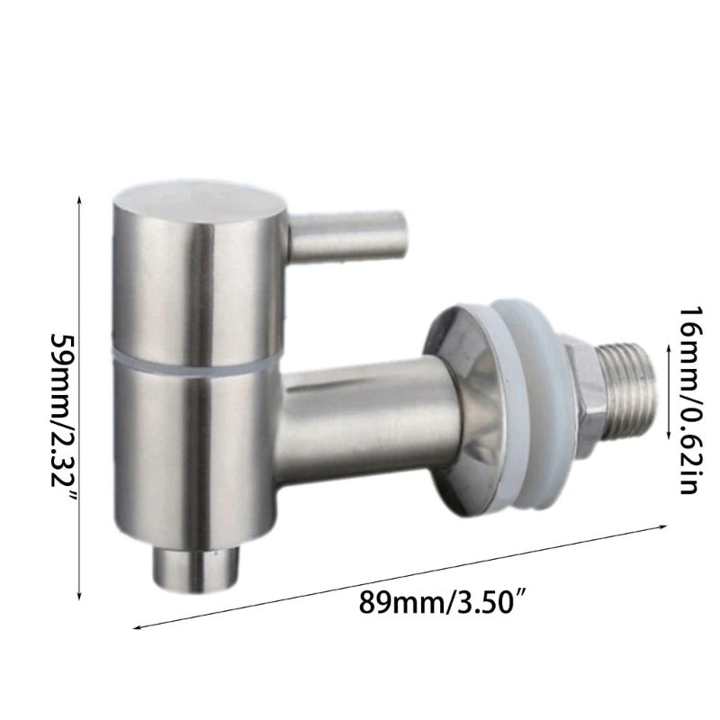 BEER BARREL STAINLESS STEEL TAP