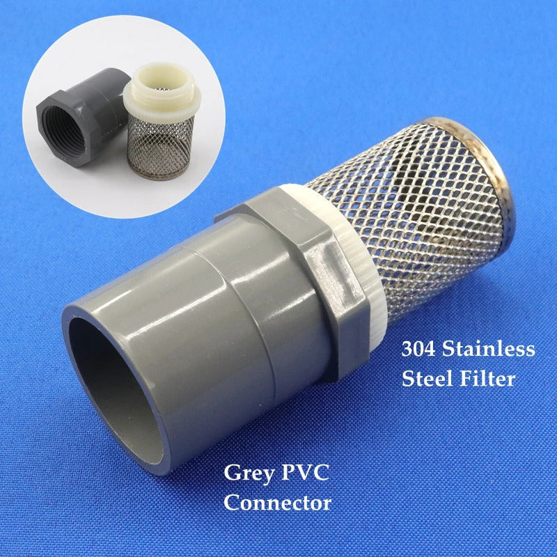 AQUARIUM STAINLESS STEEL OUTFLOW STRAINER 20 25 32 40 50 63mm