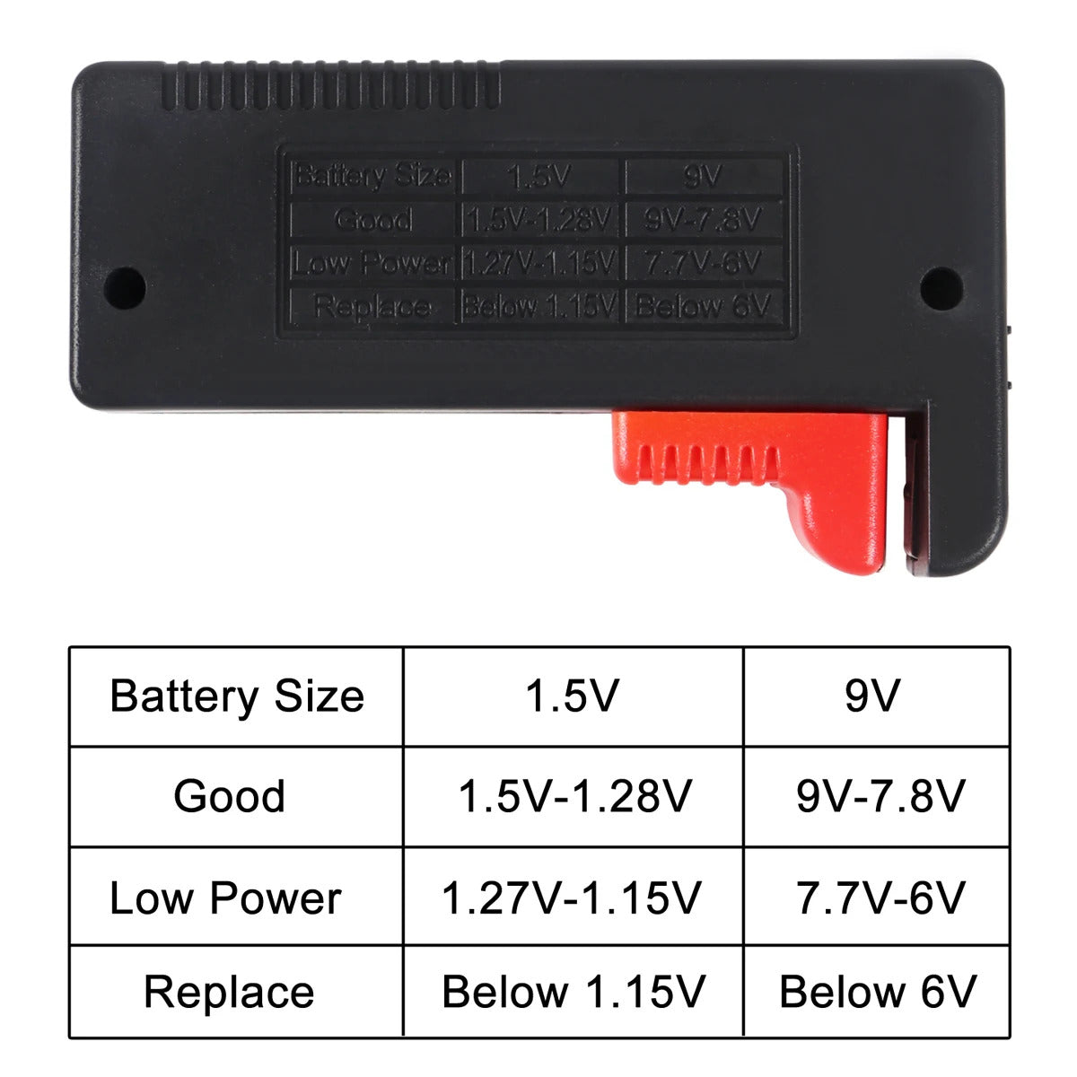 DIGITAL BATTERY VOLT TESTER