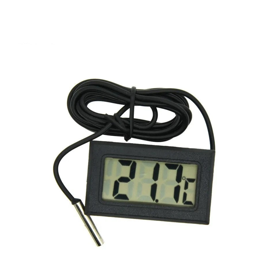 RECESSED VIVARIUM / AQUARIUM THERMOMETER WITH PROBE