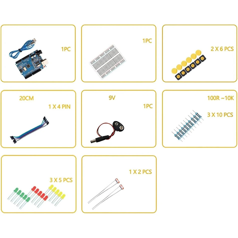 DIY STARTER KIT FOR UNO R3 ARDUINO 12 IN 1