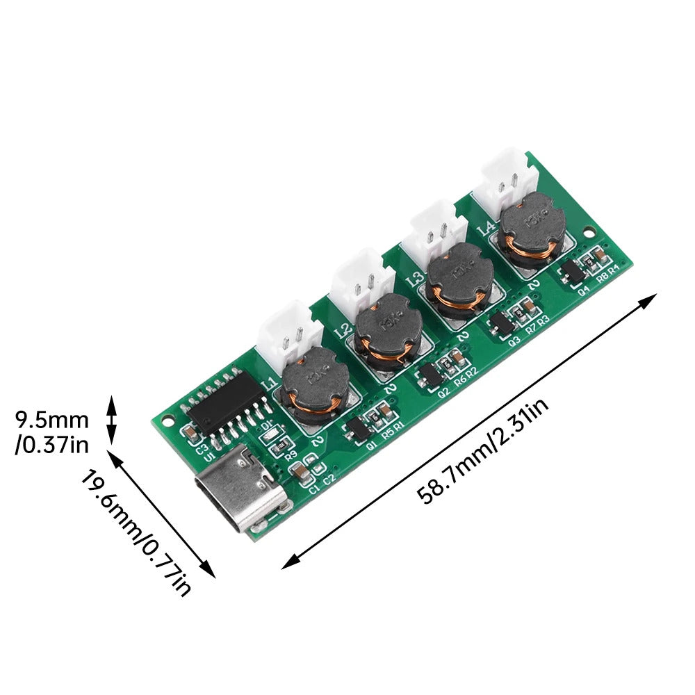 FOUR SPRAY HUMIDIFIER MODULE DC5V UNSWITCHED