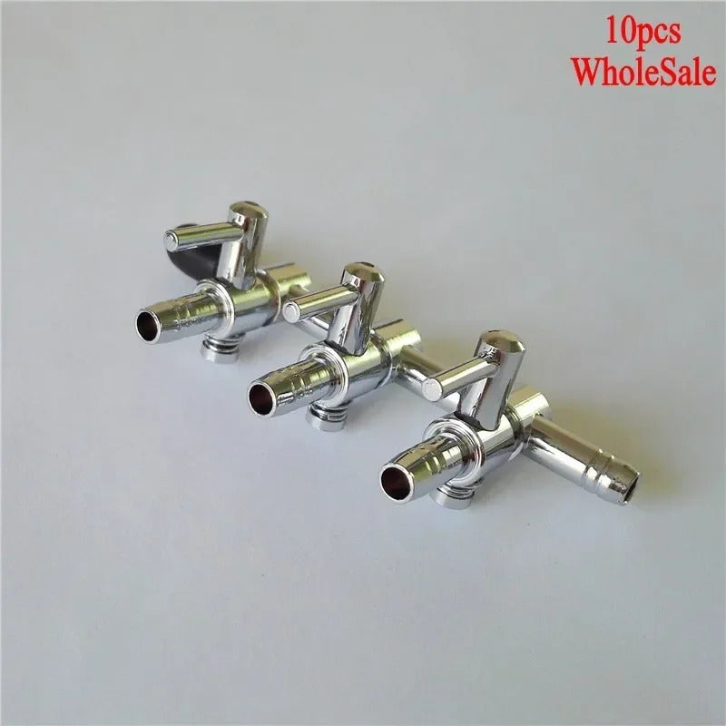 CHROME AQUARIUM / POND AIR TAPS 2 & 3 WAY