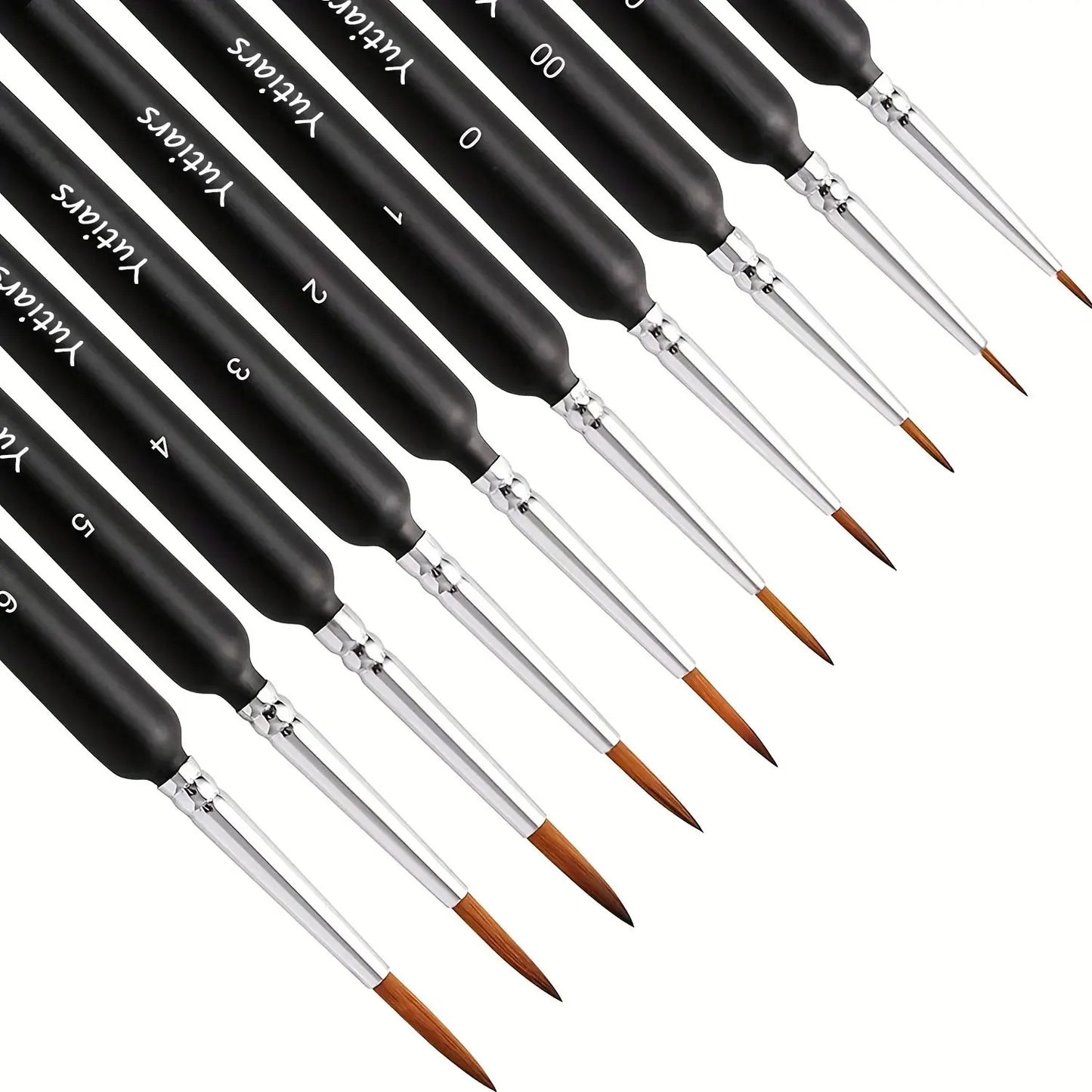 10 x MINIATURE PAINT BRUSH SET