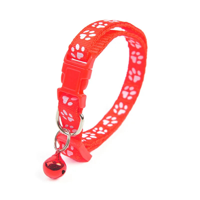 CAT / KITTEN PAW PRINT COLLAR SAFETY COLLAR