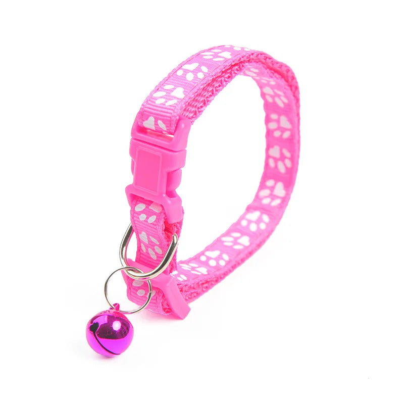 CAT / KITTEN PAW PRINT COLLAR SAFETY COLLAR