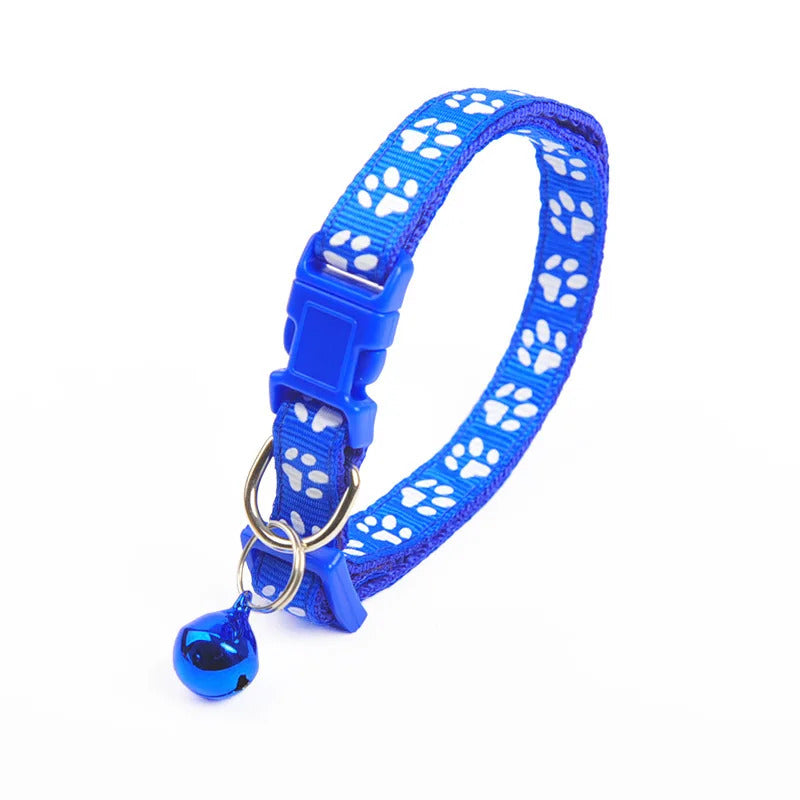 CAT / KITTEN PAW PRINT COLLAR SAFETY COLLAR