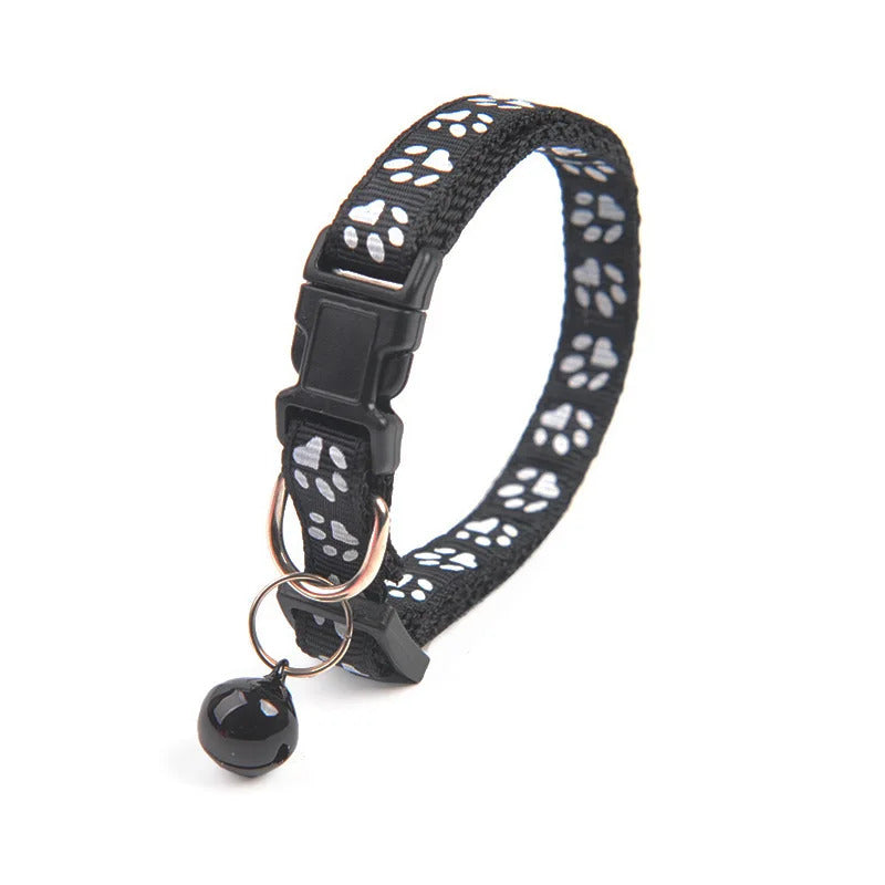 CAT / KITTEN PAW PRINT COLLAR SAFETY COLLAR